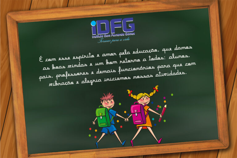 Volta as aulas. Sejam Bem-vindos!