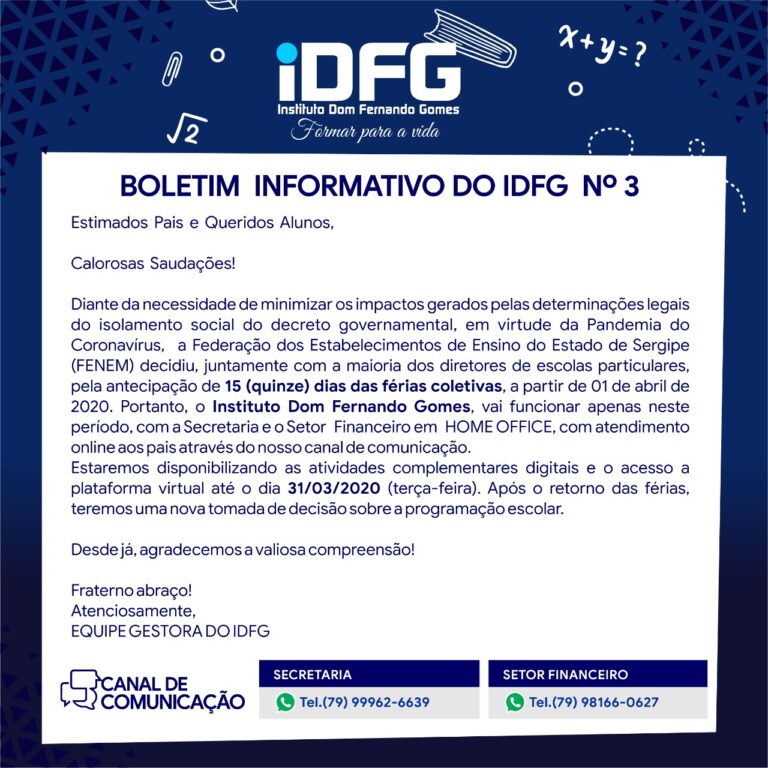 Comunicado!